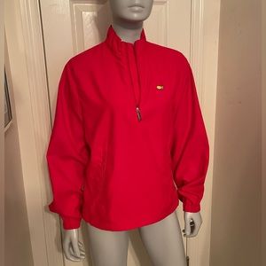 Ladies New never worn w/o tags Small Red Masters quarter zip lightweight jacket